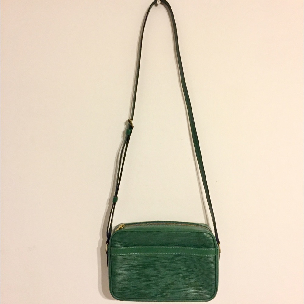 Authentic Louis Vuitton Epi Green cross body bag